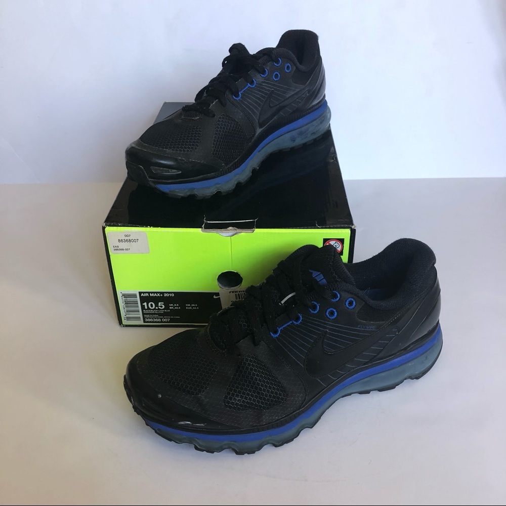 Nike AirMax Flywire 2010 Attack Pack Men Size 10.5 Running Shoes 386368-007